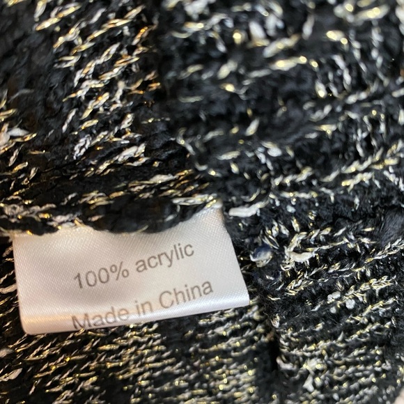 NWTs Crewneck Sweater w/Metallic Metal Shoulder Spikes Whimsygoth Punk Hardware - Picture 6 of 8